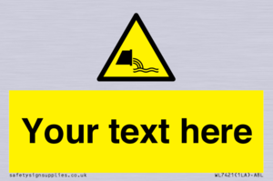 Custom Warning sewage effluent outfall